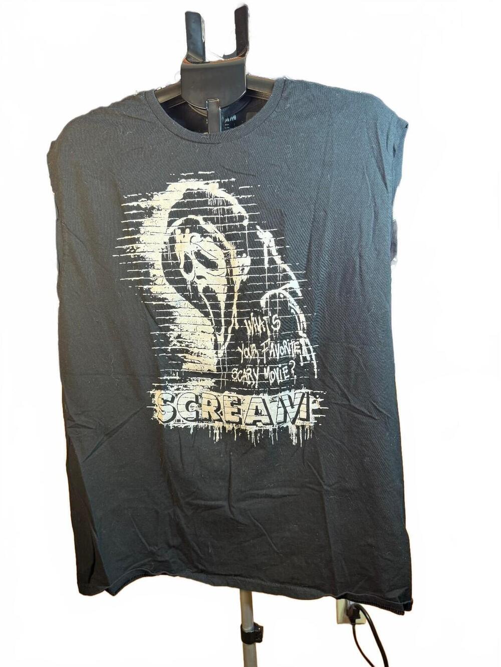 Vintage Scream Movie Graphic Sleeveless T-Shirt sz XL ghostface